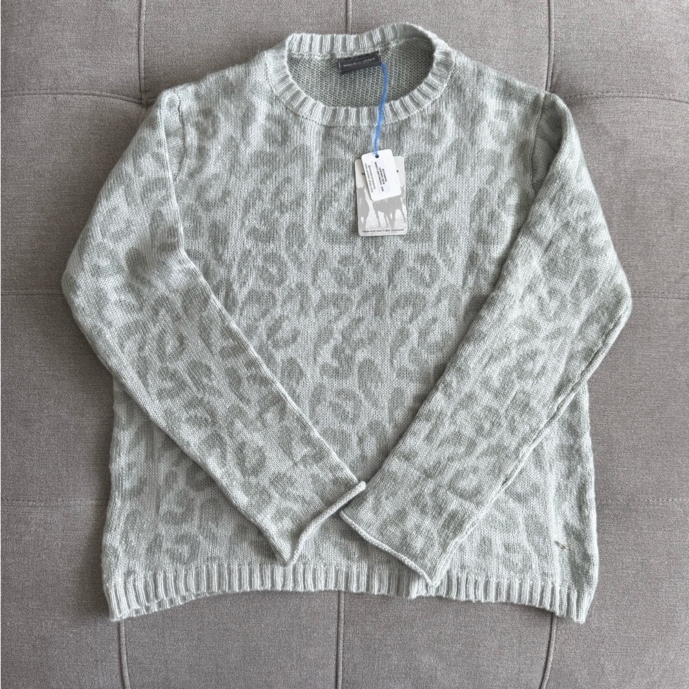 Light Gray Leopard Sweater